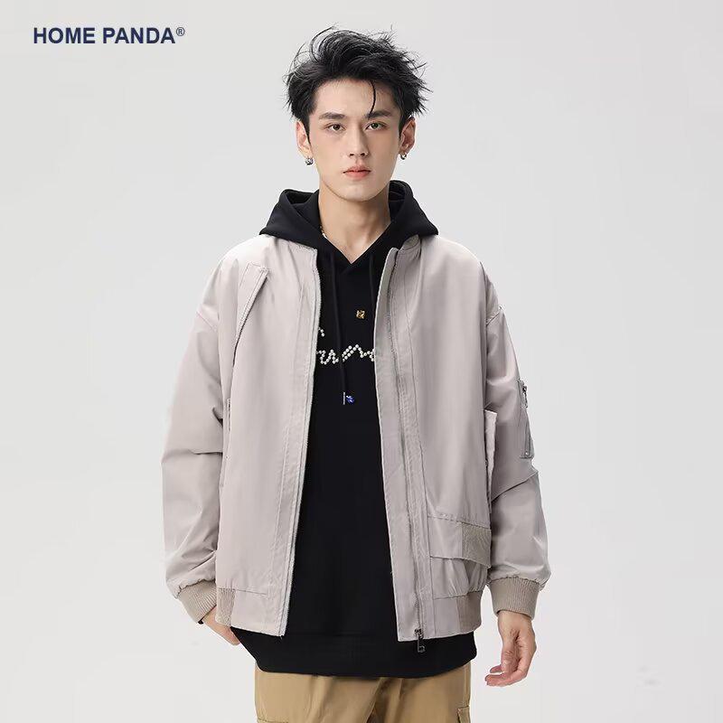 

2024 Spring/Autumn Men s Stylish Jacket: High Street Fashion, Hong Kong & Japanese Harajuku Style, Korean Loose Fit L сірий колір