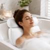 Support de Nuque Accessoire de Baignoire Maille Aérée Oreiller de Bain Coussin de Salle de Bain Confortable Relaxation Spa