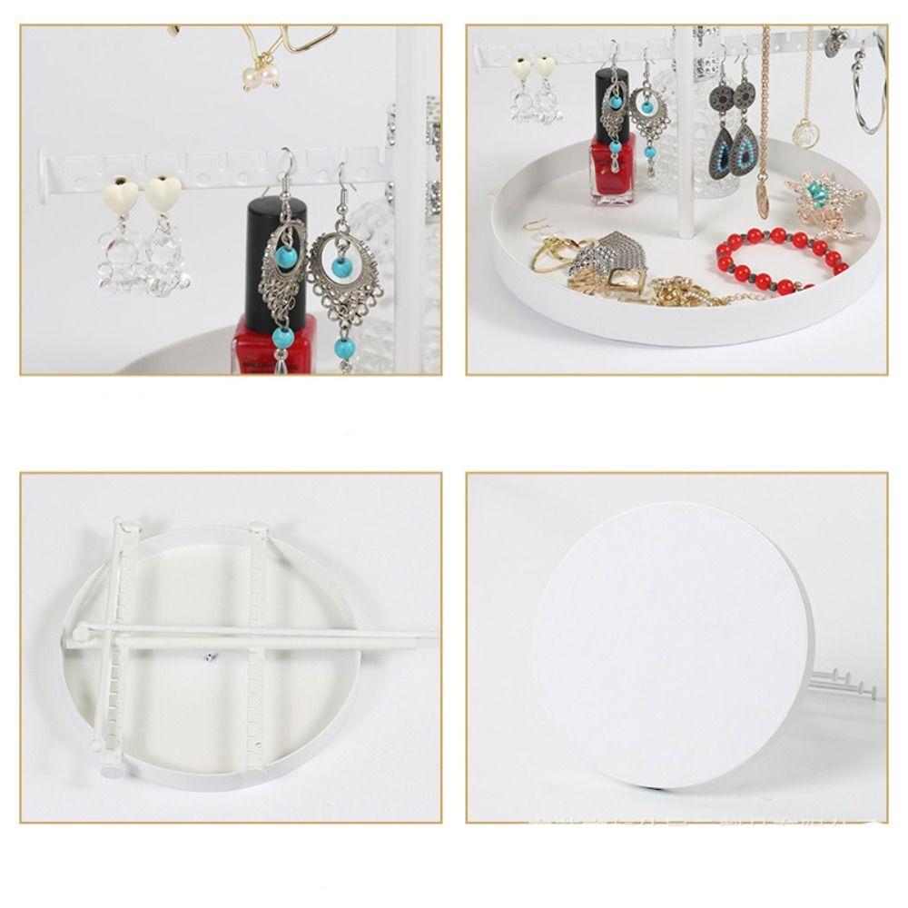 Retractable Jewelry Display Stand with Base Necklace Organizer Holder Jewelry Storage Rack  Key