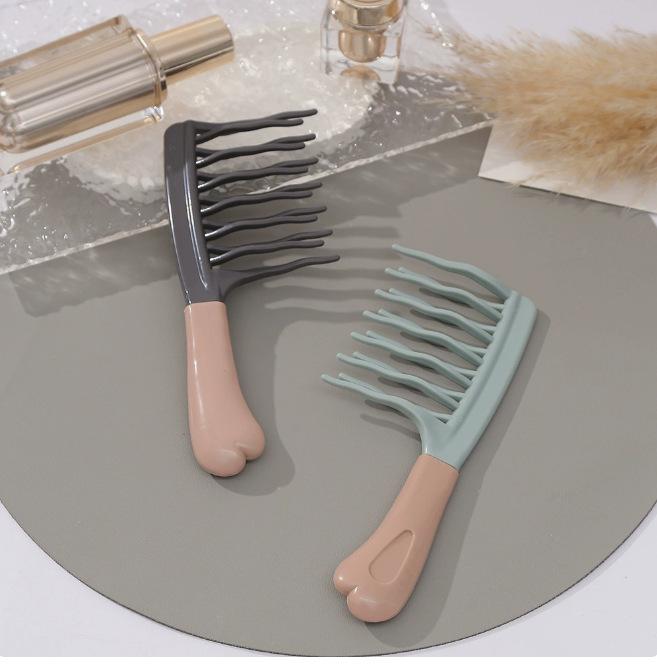 

Унисекс ПВХ ручка Массаж кожи головы и стайлинг расческа