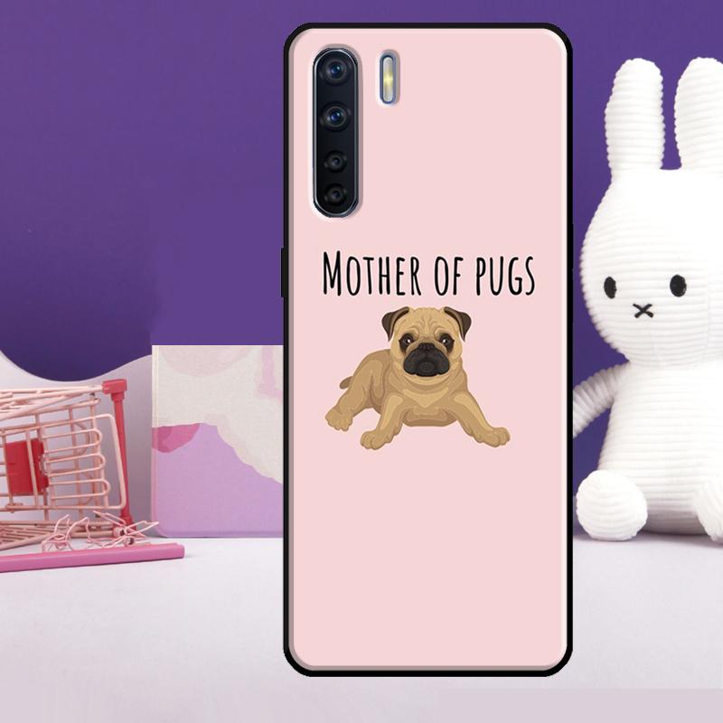 Funny Pug Dog Case For Oppo A60 A80 A40 A77 A57 A17 A74 A54 A94 A78 A98 A18 A38 A58 A96 A76 A16 A15 A5 Pro