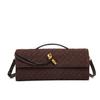 Autumn and Winter New Matte Hand-woven Hand-held Dinner Bag Fashion Lock Bag Messenger Bag Fashion
