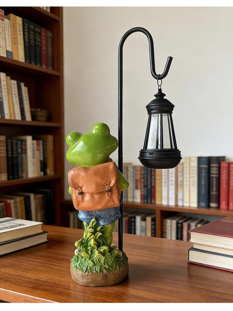 Solar-Powered Cute Frog Garden Lamp: Outdoor Decor for Courtyard, Balcony, Terrace, and Landscaping