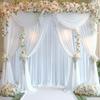 White Backdrop Curtain Wedding Wrinkle Free Drapes for Baby Shower Bridal Birthday Party Photo Photography Background Decoration