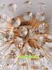 Modern French Dandelion Crystal Ceiling Light Fireball Light French Gold Restaurant Living Room Bedroom Lighting G9LED