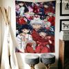 Inuyasha Timeless Adventures Tapestry Wallmounted Fashion Print Home Decor Wall Covering Decoration Homestay Soft Decoration Tapestry