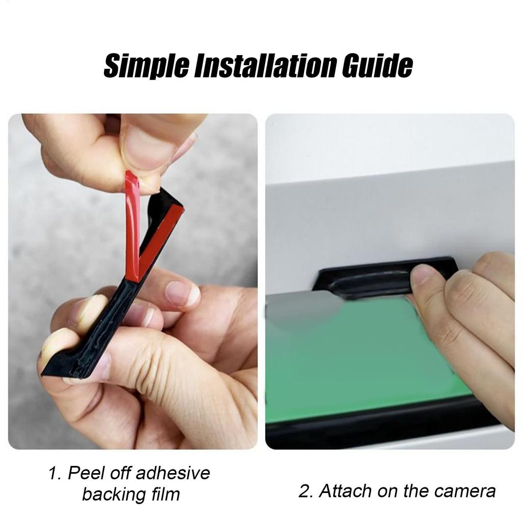 360 Degree Car Rear Camera Cover 1PC Rainproof Dust Shield Protection, Auto Safety Bike Trailers RV Truck Outdoor Supplies 2.8in