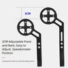 Bike Computer Mount Kit Aluminum Alloy Material Simple Setup Universal Compatibility Secure Mounting for Rough Terrains