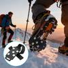 5-Point Ice Cleats, Adjustable Anti-Slip Crampons For Walking, Hiking, Outdoor Commuting O N Ice & Snow, Men Women