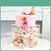 Round Square Cake Stand Fillable Hexagon Heavy Duty Weddingbirthday Partycake Display Cake Riser Tier Display Holder
