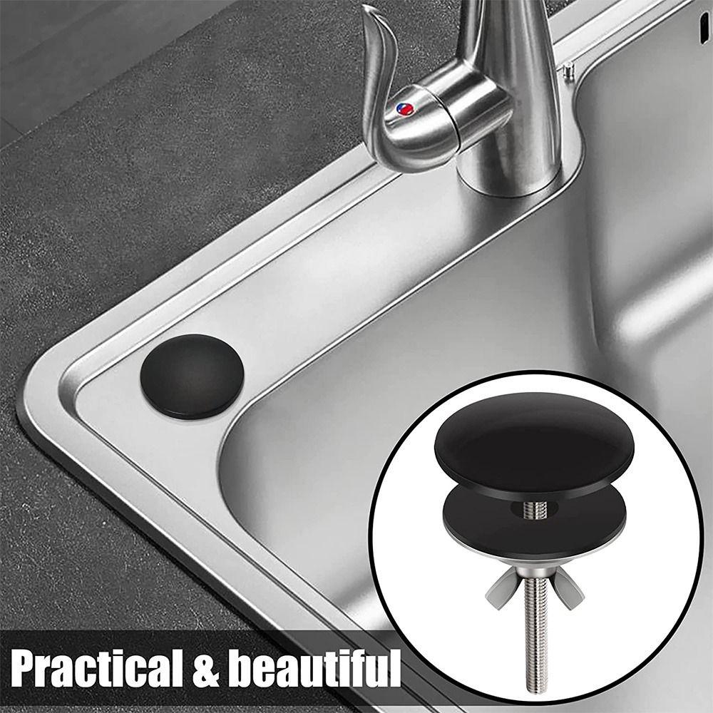 1PC Kitchen Sink Hole Cover Faucet Stainless Steel Kitchen Sink Tap Hole Plate Stopper Cover Blanking Metal Plug