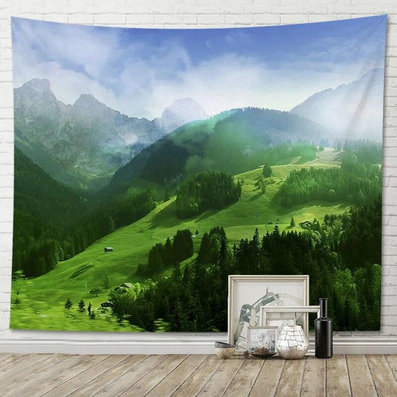 Гобелен с пейзажами голубого неба — фото 9