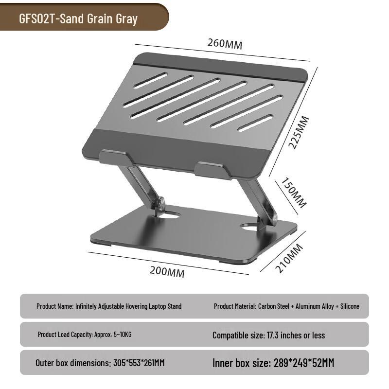 OLOEY Adjustable Foldable Aluminum Laptop and Tablet Stand