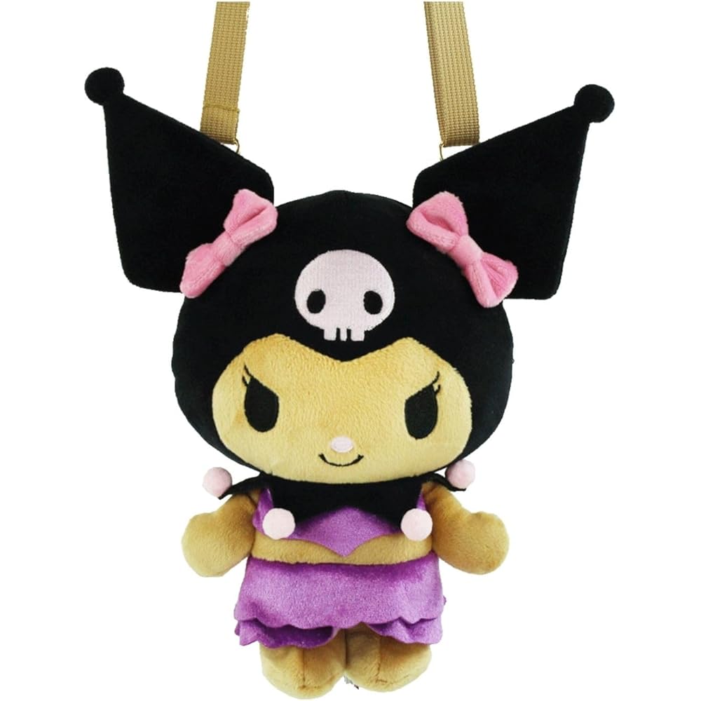 Yasuda Tsusho Sanrio Characters Mini Shoulder Bag Kuromi UV Mascot Series Approximately W15xH20xD10cm