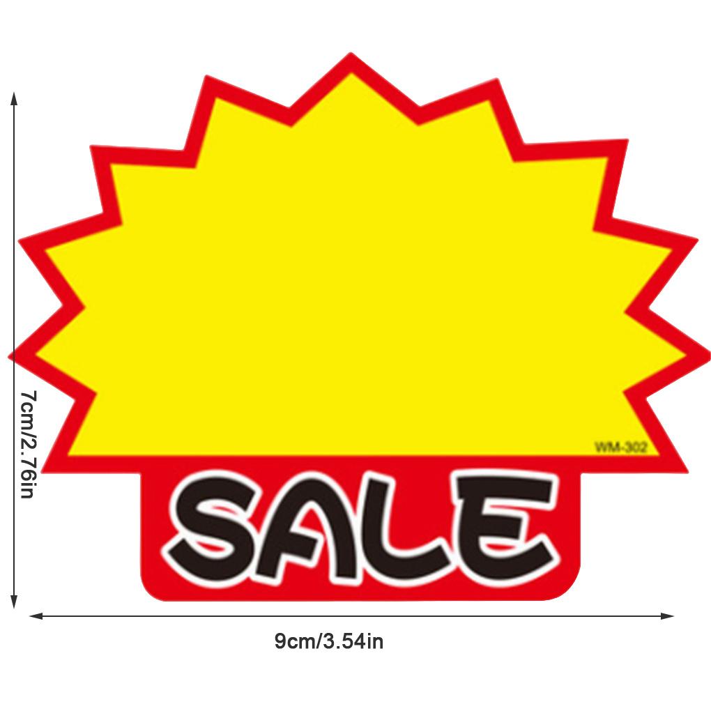 Burst Paper Supplies Blank Decor Paper Starbursts Signs Pieces Sale Star Tag Garage Price Shape 50 for Shopping Malls Stores