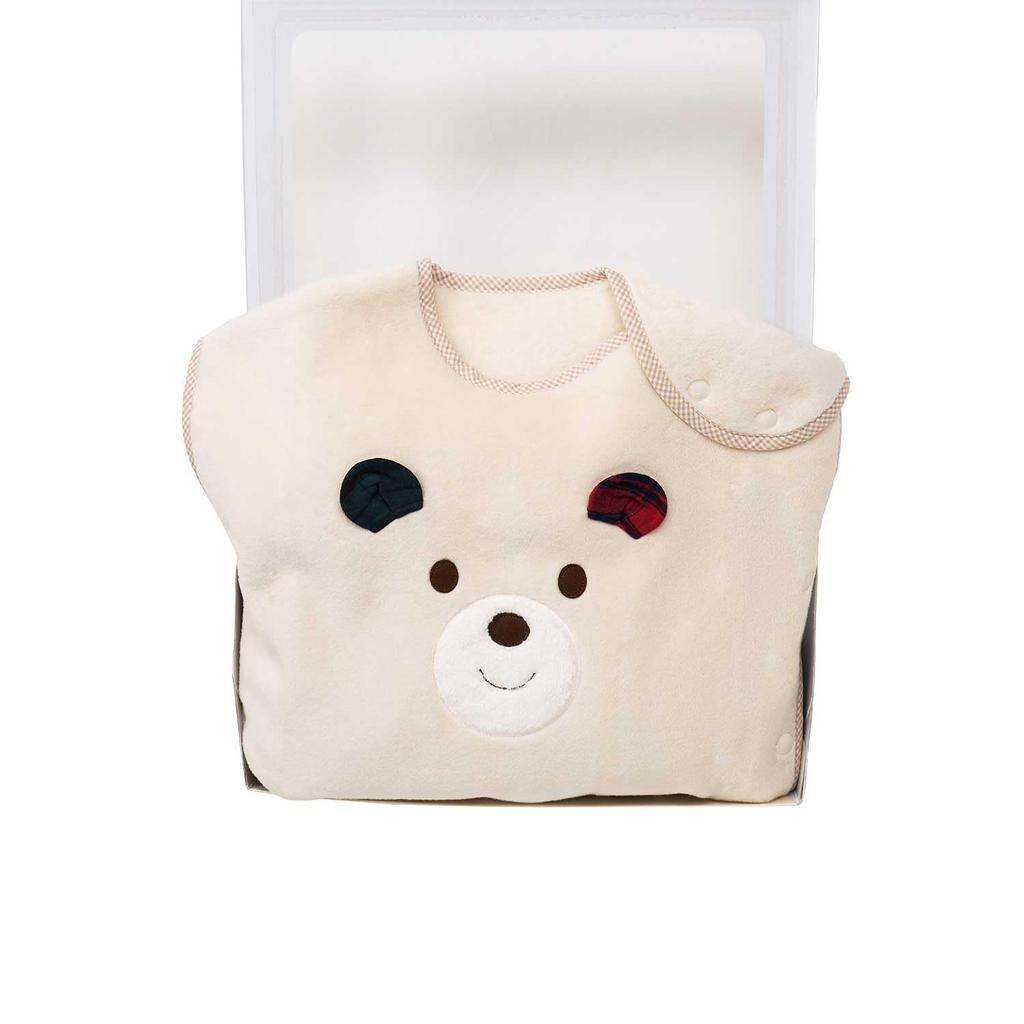 MIKI HOUSE HOT BISCUITS Cotton Sleeper Gift Set for Boys and Baby Baby One Includes Box Girls, Clothes, Gift, Ivory, Size, 74-9905-493,