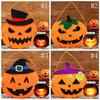 Cloth Pumpkin Lantern Reusable Halloween Ornament Halloween Light  Halloween Party Decorations
