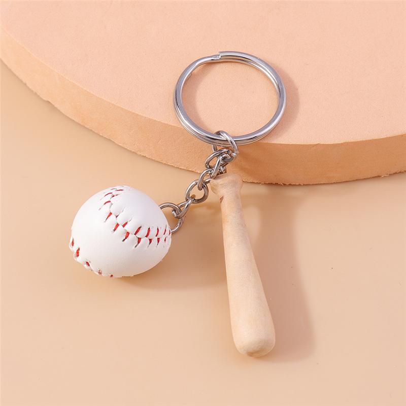 Nový simulovaný mini fotbalový přívěsek na klíče 3D ragby baseballový přívěsek na klíče pro držák klíčů od auta dekorace kabelky DIY šperky dárky