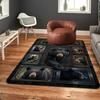 Black Bear Collection Pattern Rug Floor Mat for Living Room or Bedroom Soft and Comfortable Carpet a Gift for Birthday and Holiday.