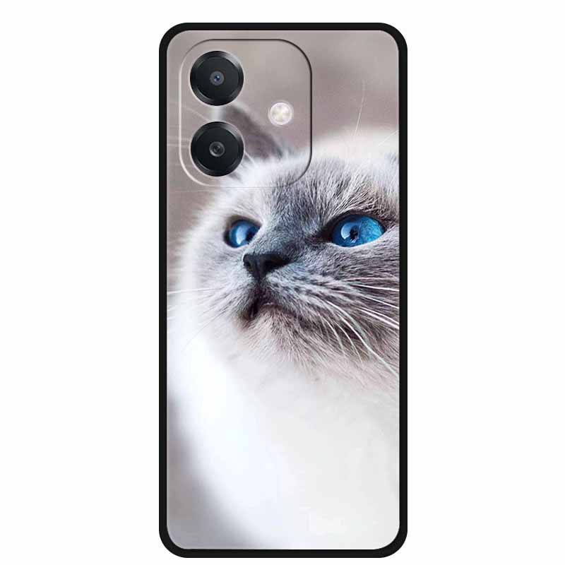 Para OPPO A3 / A3x 5G Funda 6.67" Funda Negra Silicona Suave Funda para Teléfono Para OPPO A3x A3 5G Funda Trasera A 3x A 3 x A3 x Dibujos Animados