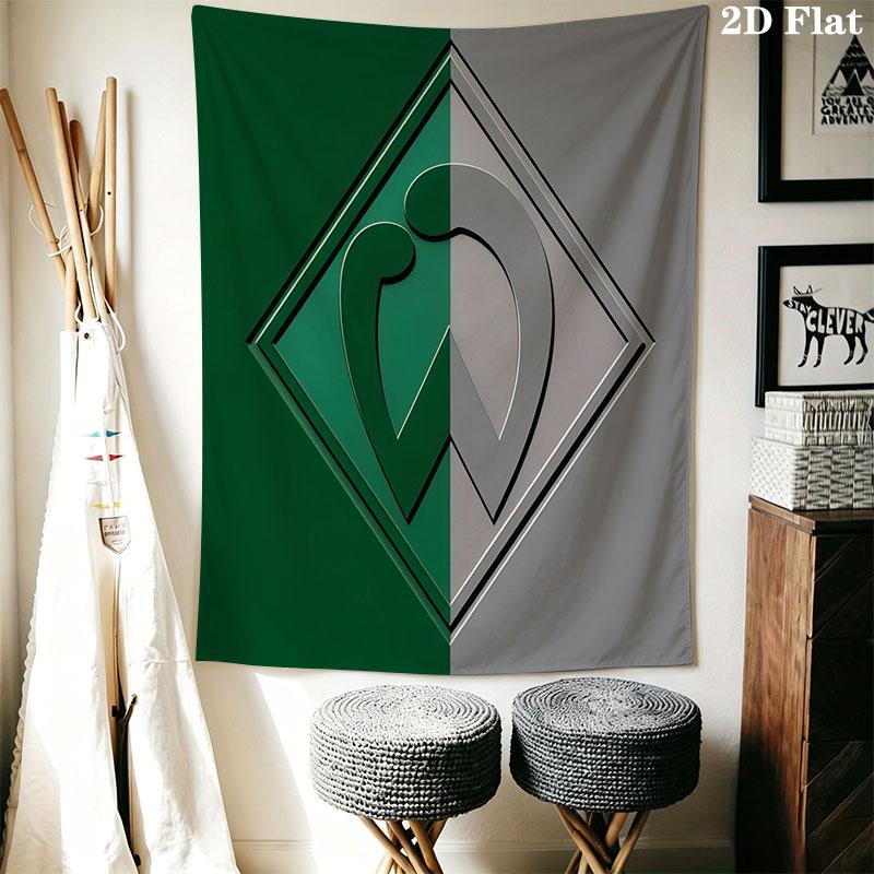 Werder Bremen poster Wall Hanging Printed Fabric Blanket Decorative Tapestries for Bedroom Living Room Home Decor