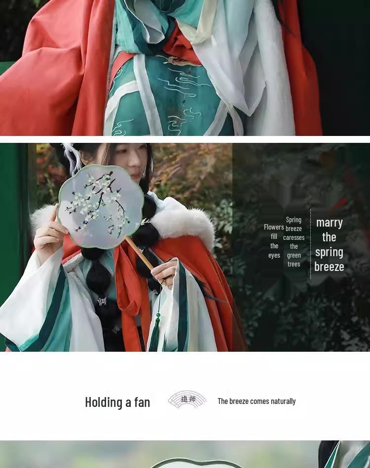 Kinder Hanfu Rundfächer im antiken Stil - Suzhou-Stickerei für Sommertanz und Cheongsam