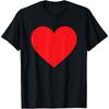 Red Heart Valentine's Day Shirt - Graphic Novelty Love Heart Cotton Men T Shirt