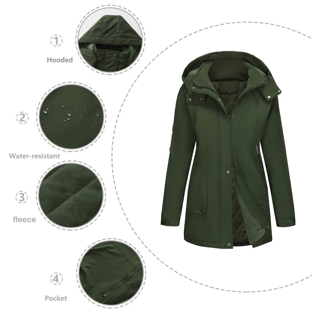 Women's Detachable, Windproof, and Warm Hiking Jacket for Autumn and Winter – A Versatile and Stylish Casual Outerwear.