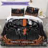 Chrome Skull Harleydavidson Biker Bedding 1 Duvet Cover 2 Pillowcase Without Core Without Core Christmas Birthday Gift