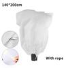 2PCS Plant Cold Protection Cover Non-woven Fabric Shrub Tree Antifreeze Bags with Drawstring Winter Frost Prevention Plant Cover