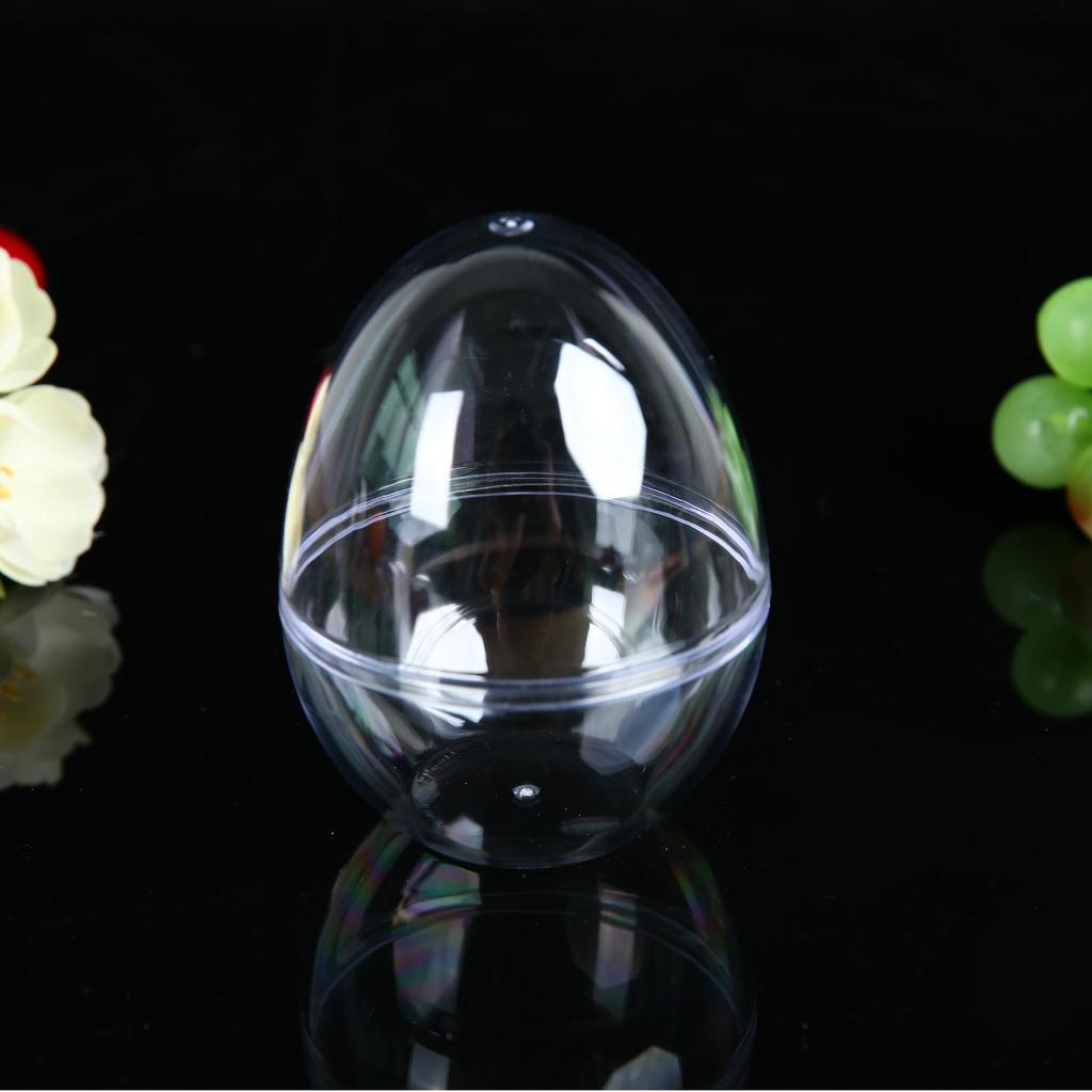 Transparent Egg-Shaped Makeup Sponge Storage Box