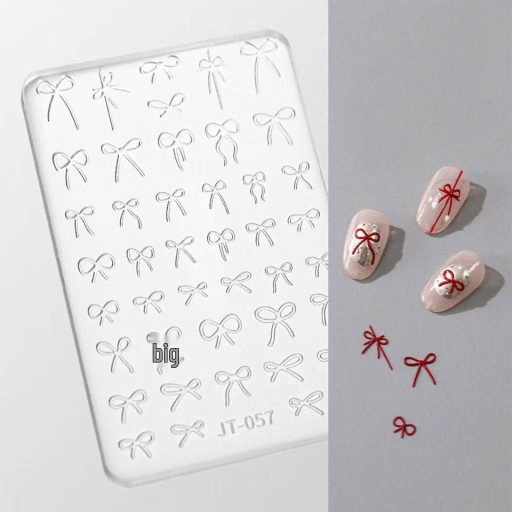 Silicone Mold for Nails: Angel Wings, Strawberry, Cherry, Bow, and Letters