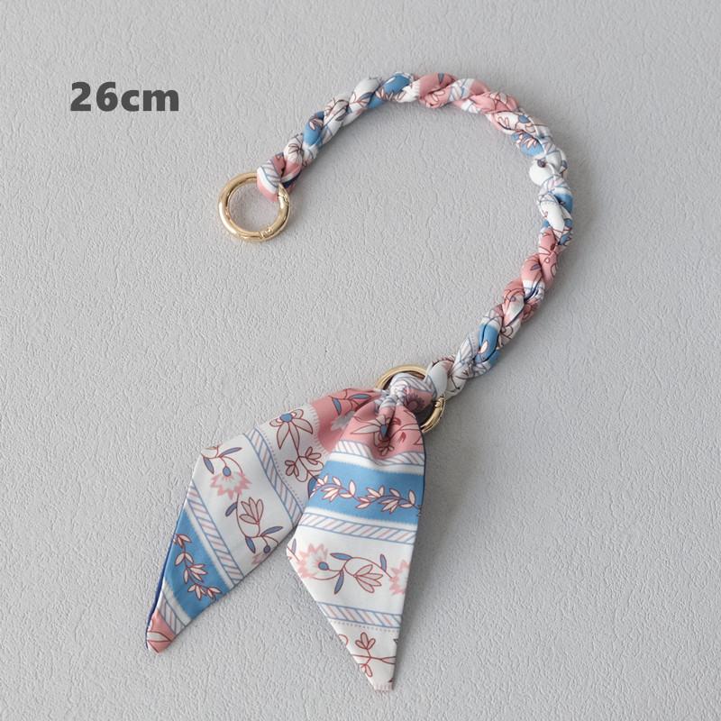 New Fashion Spring Woman Handbag Accessory Part Chains Detachable Replacement Floral Print Silk Strap Women DIY Chain Bag Handls