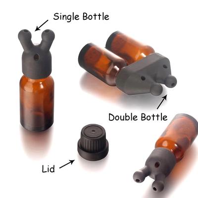 Tampa inaladora de óleo essencial de aroma à prova de vazamento Mini inalador de óleo essencial e perfume Frasco dispensador de óleo essencial inalador