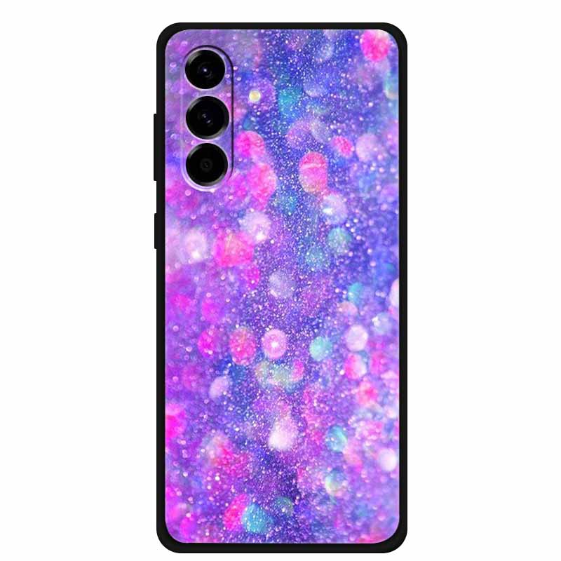 For Samsung Galaxy S25 FE 5G Case Soft Silicone TPU Black Phone Cover For Galaxy S25 FE 5G Protective Cartoon Bumper Coque S25FE