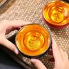 24K Plated Jian Zhan Master Ceramic Kung Fu Set Golden Ox Tea Gold Personal Cup Can Be Nurtured