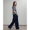 Demana Bare Feel Summer Color-Block Striped T-Shirt