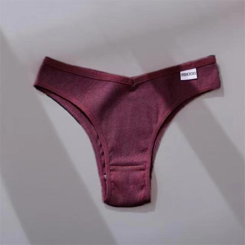 1Pc/Set Women Cotton Brazilian Panties M-XL Comfortable Thongs Underwear Women Bikini Underpants Sexy Low-rise Girl's T-back Panties