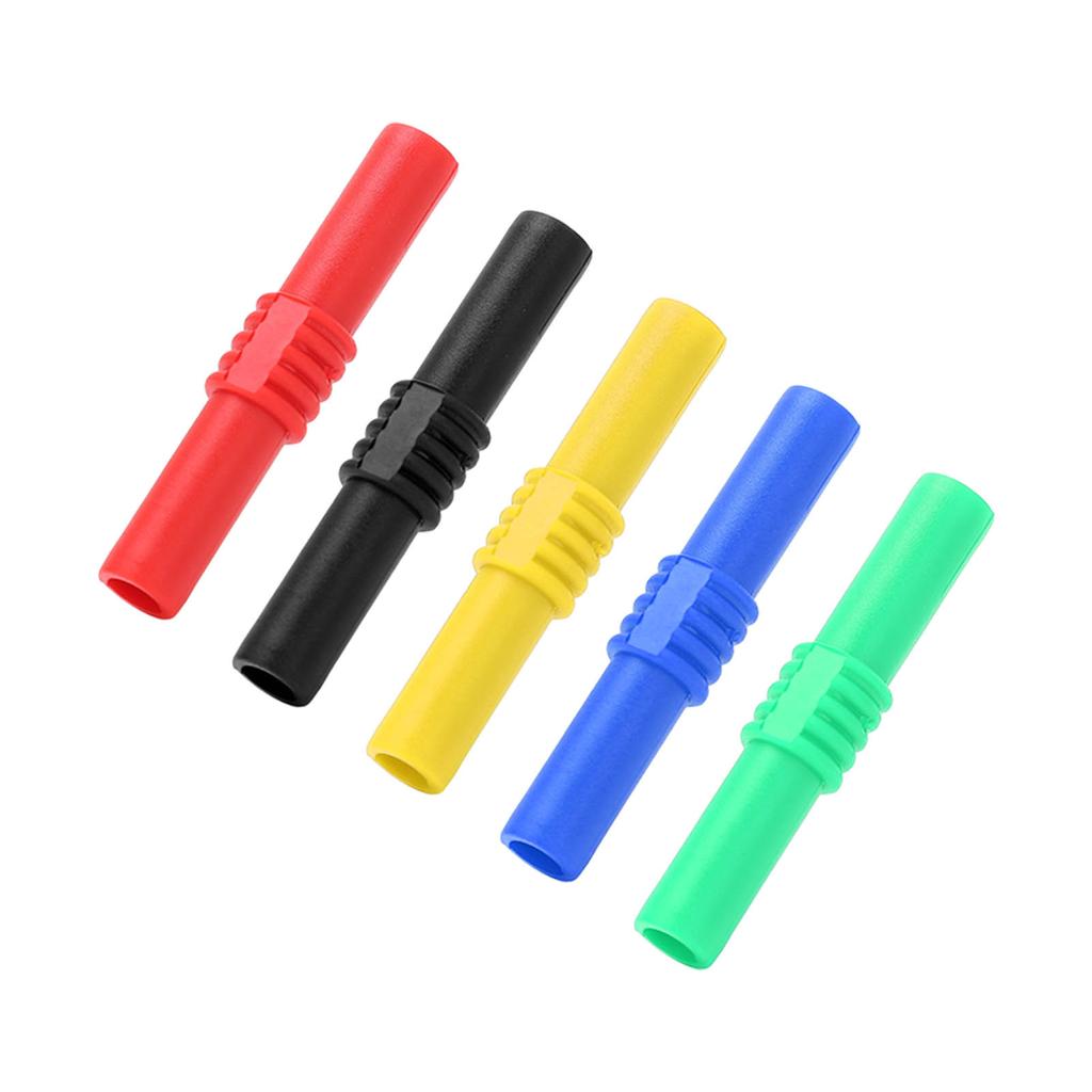 Insulated Banana Coupler Prevent Oxidation PVC Sheath Female To Female Banana Plug Socket for Electronics