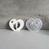 Hollow Heart-shaped Silicone Mold DIY Crafts Handmade Mama Letter Love Mold Exquisite Gypsum Resin Molds Holiday Party Gifts