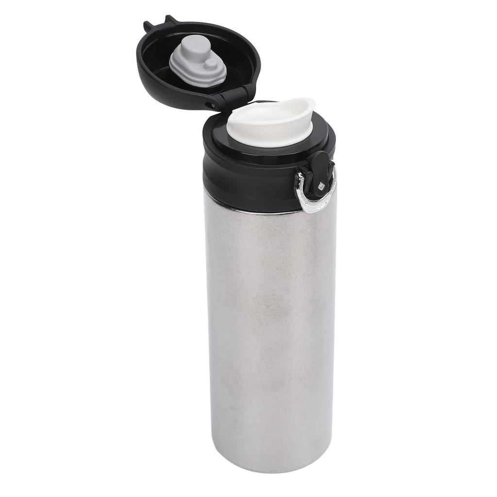 Kubek termiczny z czystego tytanu z pokrywką typu bounce o pojemności 450 ml, izolowana butelka na wodę do domu i biznesu