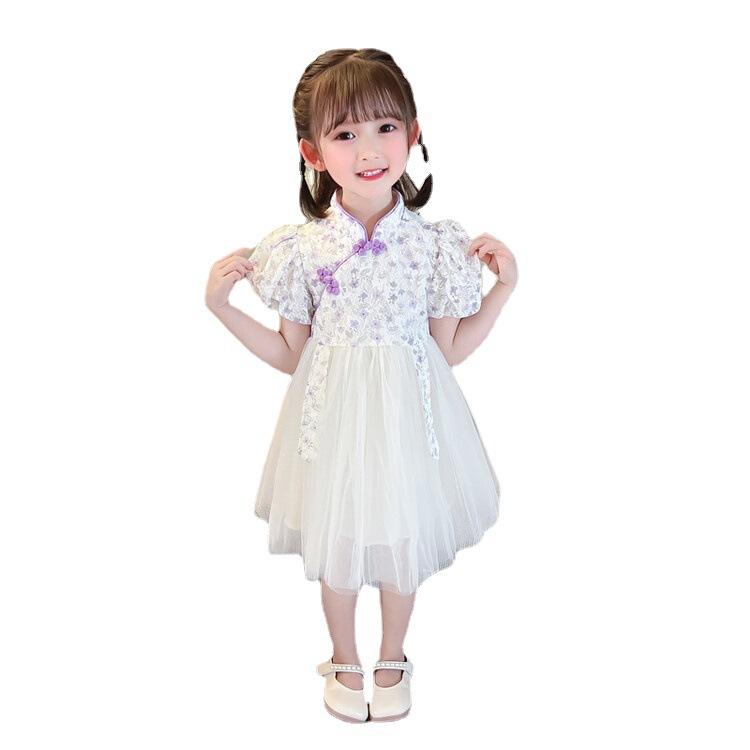 Hanfu Girl Chinese Style Cloth Summer Dress Antique Tang Suit Super Fairy Costume Dress Little Girl Mermaid Princess Skirt Undergarment