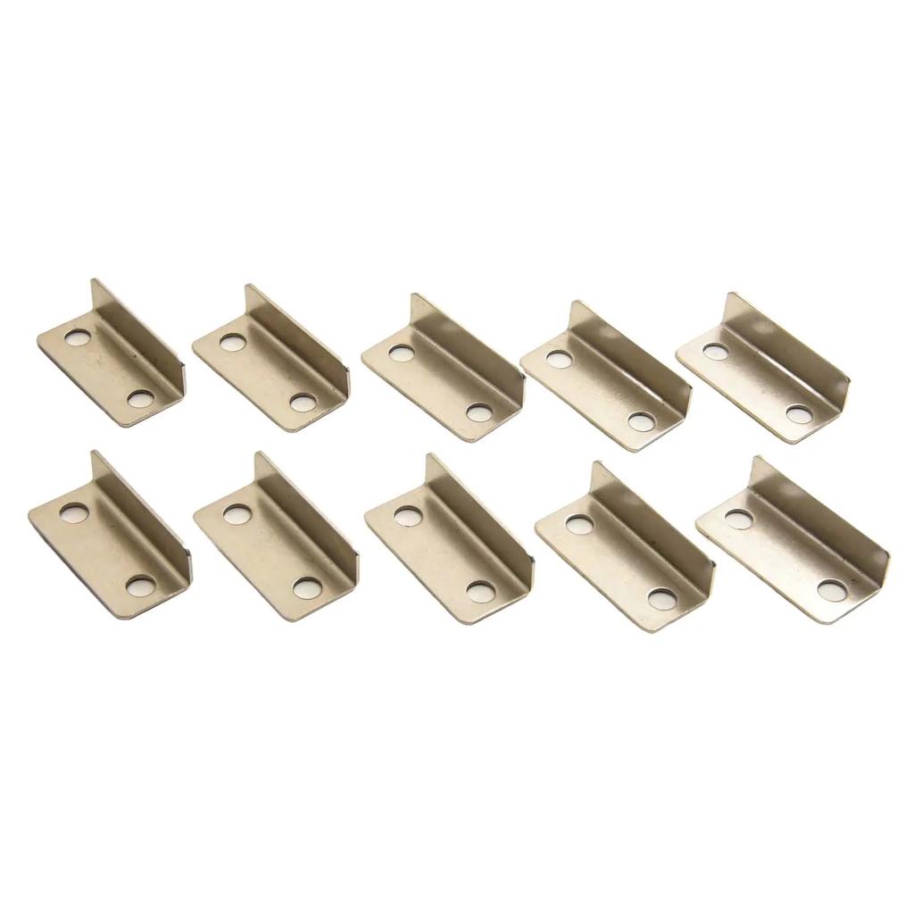 10 PCS L Shape Corner Bracket Metal Right Angel Brace For Shelf Support Board Connect Drawer Shelf Wall Bracket Hardware