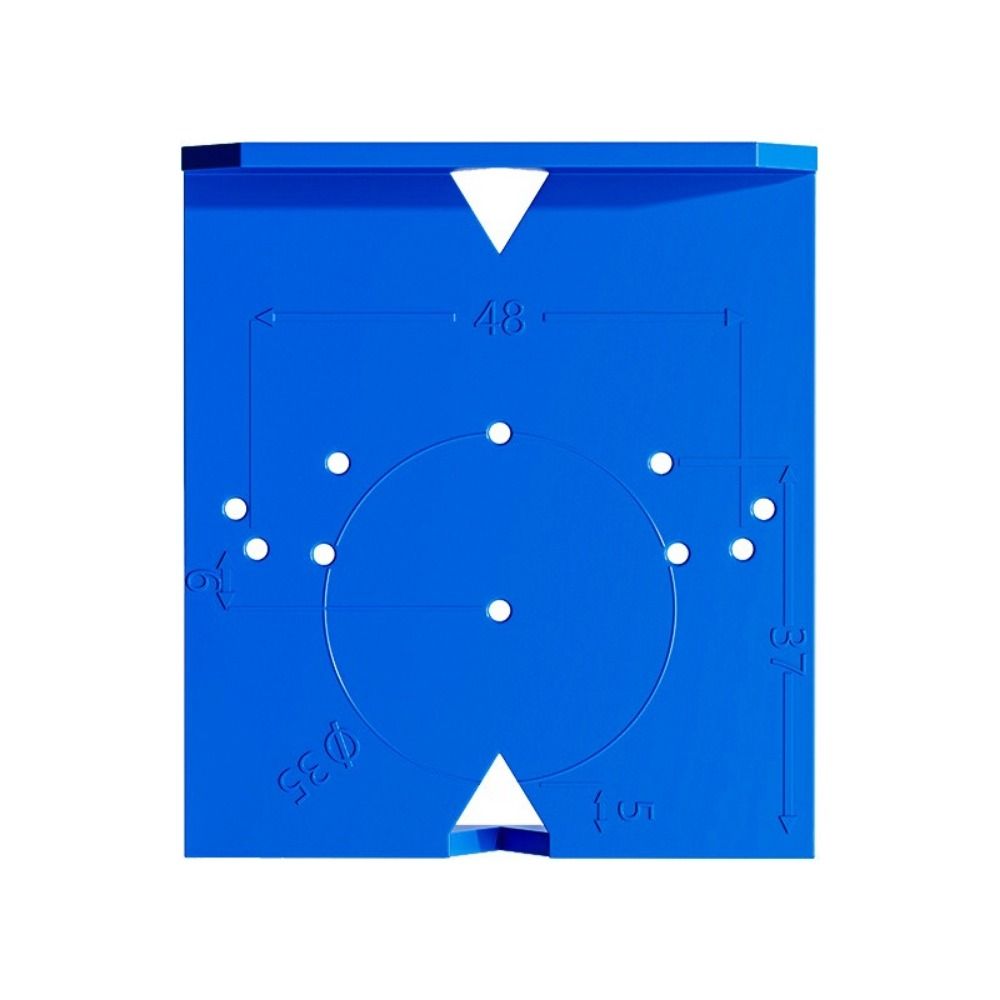 ABS Hinge Drilling Locator Blue Installation Auxiliary Tool Install Positioning Tool  Woodworking