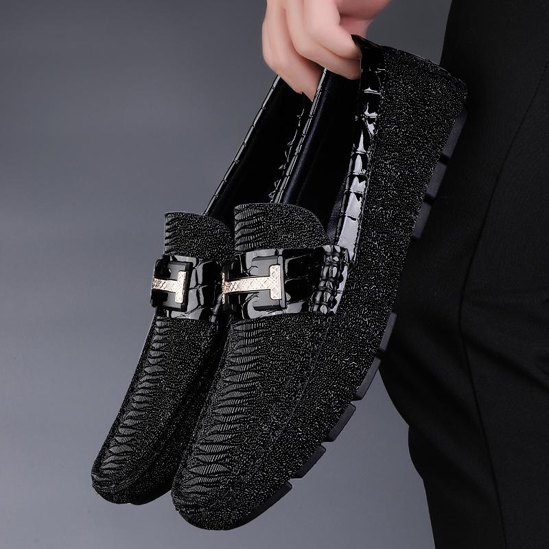 Fashion Hot Sale Casual Leather Loafers Luxury Men Handmade Driving Flats Ultra-light Slip-on Shoe Comfy Soft-Soled Moccasins Boat Shoes