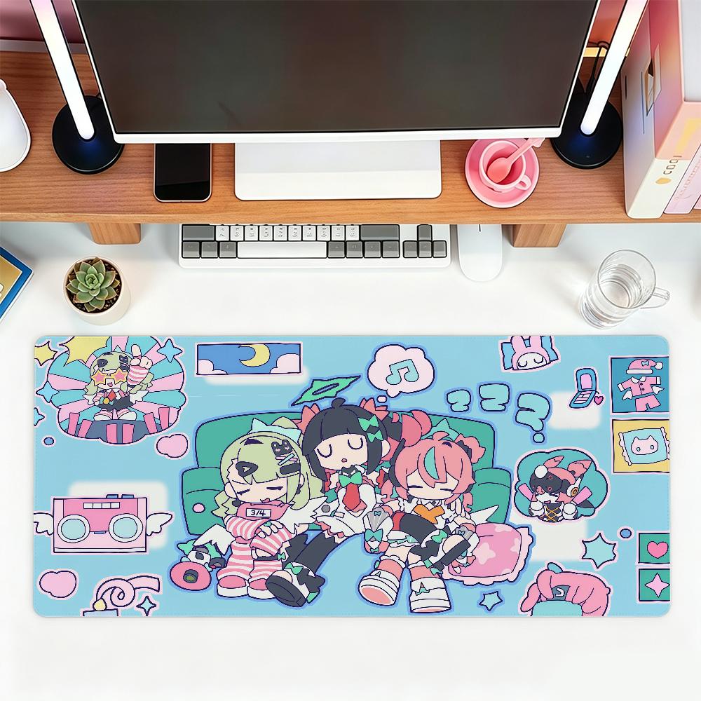 AOD Cute Angels of Delusion Anime Girl Zenless Zone Zero Mouse Pad For Office Gaming And Keyboards NonSlip Large Waterproof