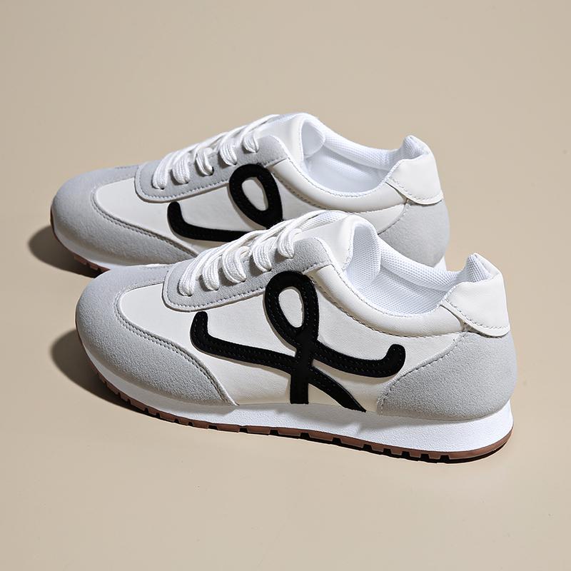 New Vulcanized Wedged Sneakers Women's Laced Up Sports Shoes Casual Non Slip Trainers Comfortable Jogging Shoes Sneakers