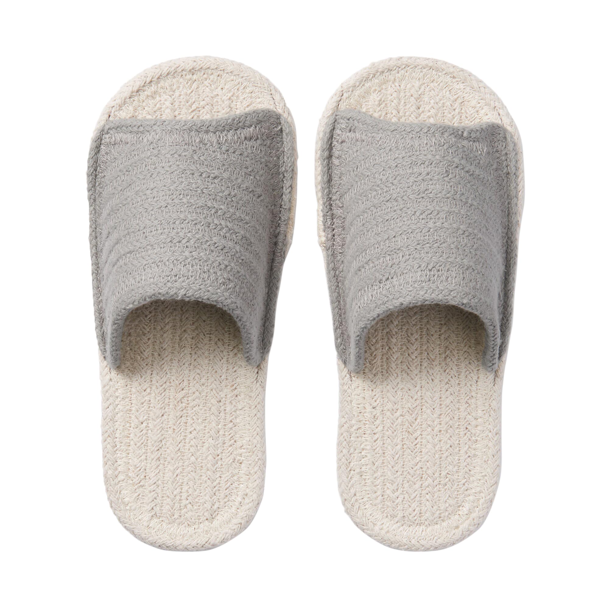 

x S [MUJI] Тапочки, серовато-белые,