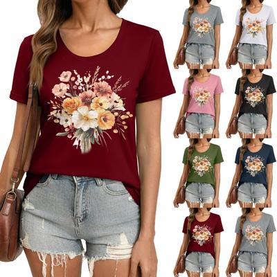 T-Shirts Kurzarm-T-Shirts für Damen, modische Oberteile, leicht, weich, lässig, Sommer-Outfits