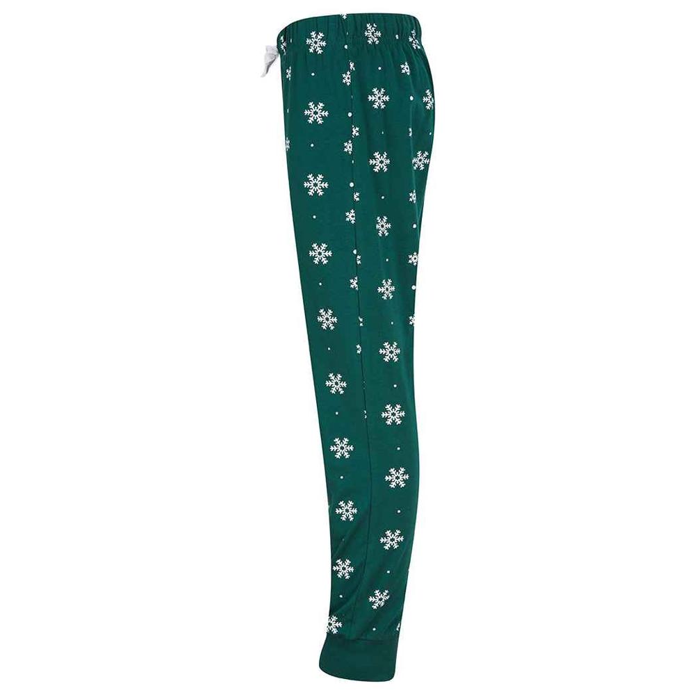 SF Minni Childrens/Kids Snowflake Pyjama Bottoms